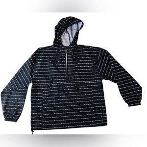 Champion Black Stadium Packable Windbreaker Rain Jacket unisex  S